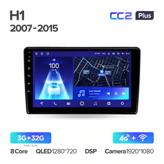 Штатна магнітола Teyes CC2 Plus 3GB+32GB 4G+WiFi Hyundai H1 (2007-2015)