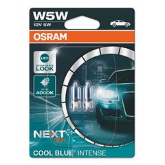 Габарити Osram W5W 12V 5.20W W2.1x9.5d Cool Blue Intense Next Gen +100% 2шт/блістер (2825CBN-02B)