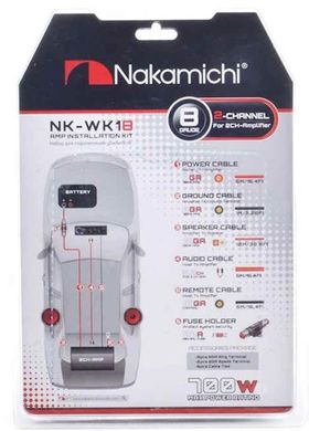Комплект для подключения усилителя Nakamichi NK-WK18 8GA