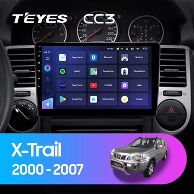 Штатная магнитола Teyes CC3 6+128 Gb 360° Nissan X-Trail X Trail 1 T30 2000 2007 10"