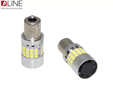 LED габариты QLine 1156 (P21W) White CANBUS BA15S