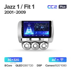 Штатна магнітола Teyes CC2 Plus 3GB+32GB 4G+WiFi Honda Jazz 1 (2001-2009)