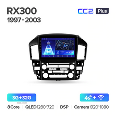 Штатна магнітола Teyes CC2 Plus 3GB+32GB 4G+WiFi Lexus RX300 (1997-2003)