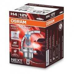 Галогенна лампа Osram H4 64193NL Night Breaker LASER NG +150% 60/55W 12V P43T 1шт