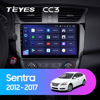 Штатная магнитола Teyes CC3 6+128 Gb 360° Nissan Sentra B17 2012-2017 10"