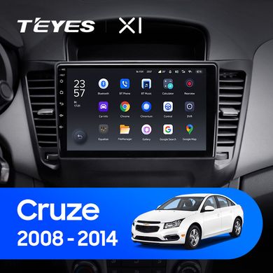 Штатна магнітола Teyes X1 2+32Gb Wi-Fi Chevrolet Cruze J300 2008-2014 9"