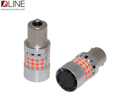 LED габариты QLine 1156 (P21W) Red CANBUS BA15S