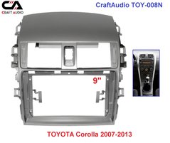 Рамка перехідна CraftAudio TOY-008N TOYOTA Corolla 2007-2013 9"