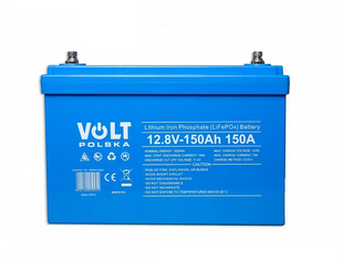 Акумулятор Volt Polska LiFePO4 12V 150 Ah (150A) + BMS BLUETOOTH 6AKLB15012