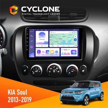 Штатная магнитола CYCLONE KIA Soul 2013-2019 Conditioner C9-011 4/64. DSP