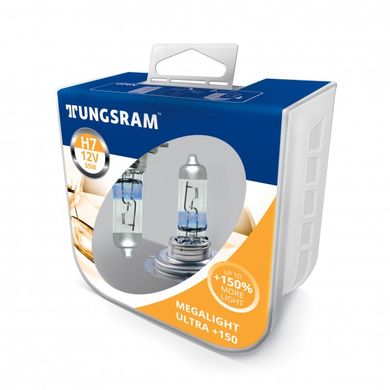 Автомобильные лампы Tungsram H7 55W 12V Megalight Ultra +150%