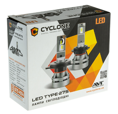 Cyclone LED H16 5000K 5100Lm CR type 27S 2шт