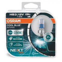 Лампа галогенная Osram HB3 12V 60W P20d Cool Blue Intense Next Gen +100% (9005CBN-HCB)
