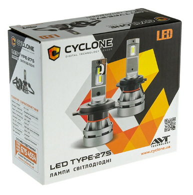 Светодиодные лампы Cyclone LED 9005 5000K 5100Lm CR type 27S