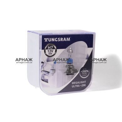 Автомобильные лампы Tungsram H7 55W 12V Megalight Ultra +200% 58520XHU