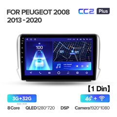Штатна магнітола Teyes CC2 Plus 3GB+32GB 4G+WiFi Peugeot 2008 / 208 (2013-2020)