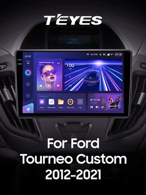 Штатна магнітола Teyes CC3 2K 4+32 Gb Ford Tourneo Custom 1 I Transit (F1) 2012-2021 9"