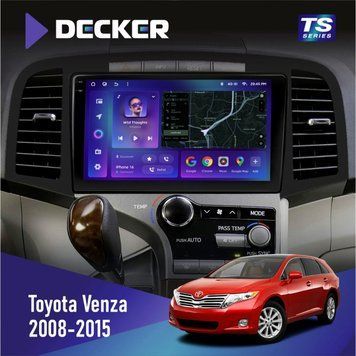 Штатна магнітола DECKER Toyota Venza 2008-2015 TS TS9-003 4x64. DSP 4G. 2k