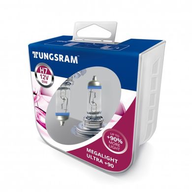 Автомобильные лампы Tungsram H7 55W 12V Megalight Ultra +90%