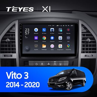 Штатная магнитола Teyes X1 2+32Gb Wi-Fi Mercedes-Benz Vito 3 W447 2014-2020 10"