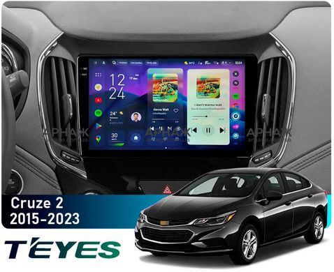 Штатна магнітола Teyes CC4 2K 8+128 Gb Chevrolet Cruze 2 2015-2023 9"