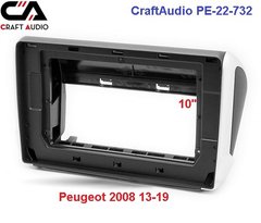 Рамка перехідна CraftAudio PE-22-732 Peugeot 2008 13-19 10"