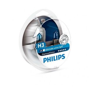 Лампа галогенна Philips H3 Diamond Vision 5000K 12336DVS2