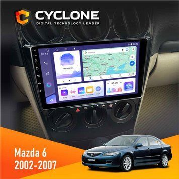 Штатная магнитола CYCLONE Mazda 6 2002-2007 C9-011 4/64. DSP