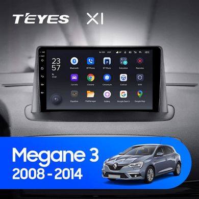 Штатная магнитола Teyes X1 2+32Gb Renault Megane 3 2008-2014 9"