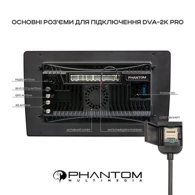 Автомагнітола Phantom DVA-2K10 Pro 4G 360° 4+64