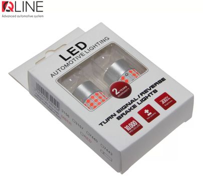 LED габариты QLine 7440 (W21W) Red CANBUS