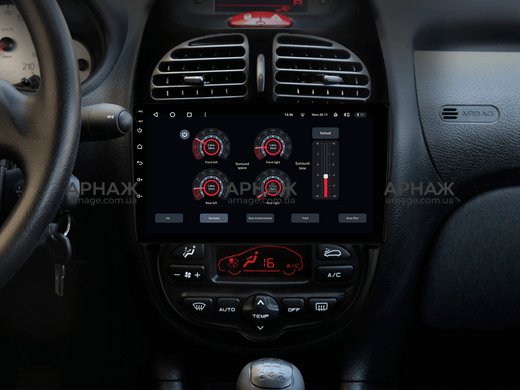 Штатная магнитола Gazer T6009-T12 PRO MAX Peugeot 206 1998-2012