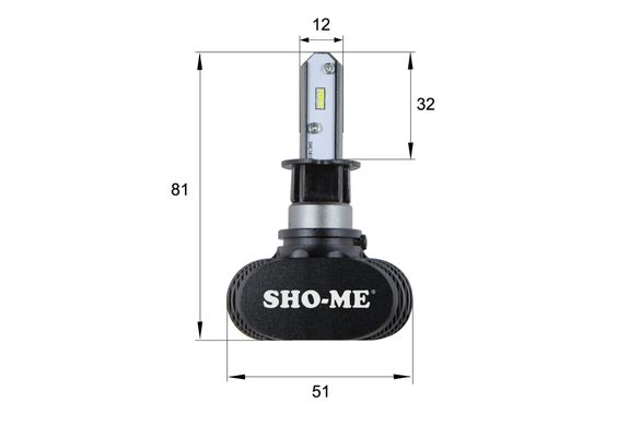 LED лампа Sho-Me G8.2 H3 6000K 24W