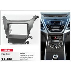 Рамка перехідна Carav 11-483 Hyundai Elantra (MD). Avante (MD) 2014+) 2-DIN