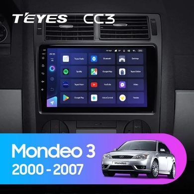 Штатна магнітола Teyes CC3 2K 4+64 Gb Ford Mondeo 3 2000 - 2007 9"