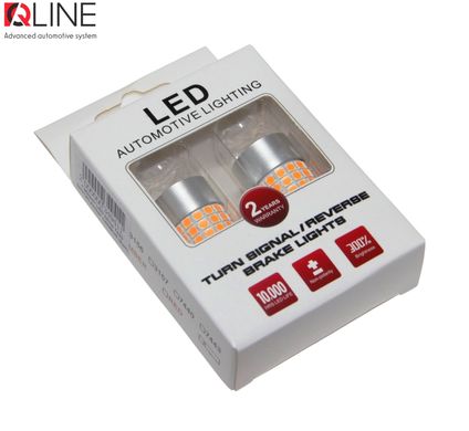 LED габарити QLine 7440 (W21W) Amber CANBUS