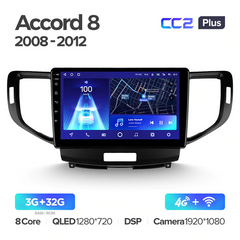 Teyes CC2 Plus 3GB+32GB 4G+WiFi Honda Accord 8 (2008-2012)