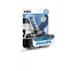 Лампа галогенна Philips HB4 WhiteVision + 60% 3700K 9006WHVB1