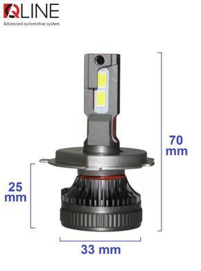 LED автолампи QLine DualVision 65W H7 6000K