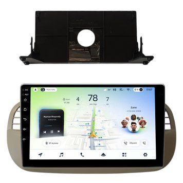 Штатна магнітола Teyes CC4L 4+64 Gb Fiat 500 2007-2015 Beige 9"