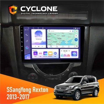Штатна магнітола CYCLONE SsangYong Rexton 2013-2017 C9-011 4/64. DSP