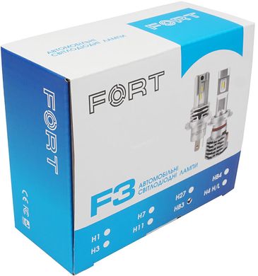 Світлодіодні автолампи Fort F3 HB3 (9005) CSP