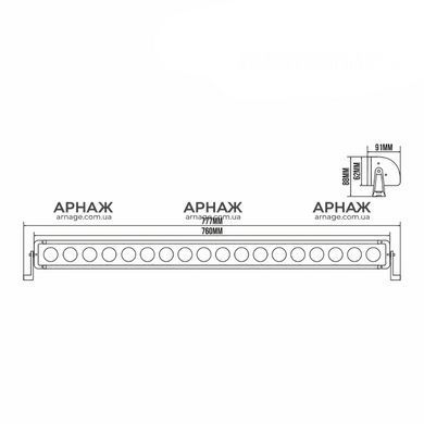 LED фара Белавто BOL1810LC CREE Combo LED (18*10w)