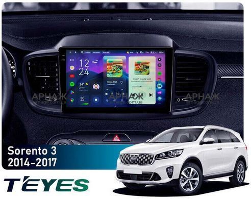 Штатная магнитола Teyes CC4 Pro 2K 12+256 Gb Kia Sorento 3 2014-2017 (B) 10"