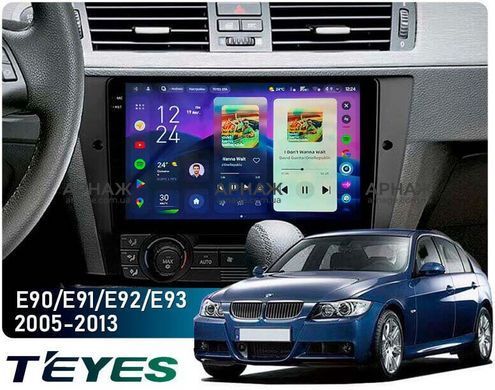 Штатная магнитола Teyes CC4 2K 8+128 Gb BMW 3 E90 E91 E92 E93 2005-2013 9" 2k
