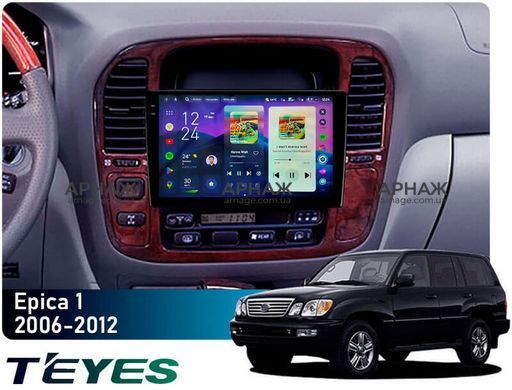 Штатна магнітола Teyes CC4 Pro 2K 12+256 Gb Lexus LX470 J100 1998-2003 10" (L2)