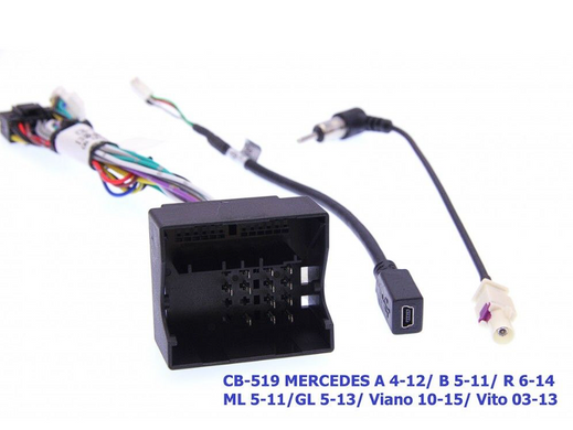 Комплект дротів CraftAudio CB-519# MERCEDES A 4-12/ B 5-11/ R 6-14/ ML 05-11/ GL 05-13/ Via