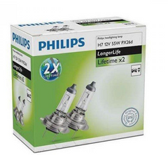 Лампа галогенна Philips H7 LongLife EcoVision 12972ELC2