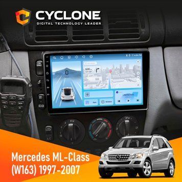 Штатна магнітола CYCLONE Mercedes-Benz ML-Class (W163) 1997-2006 AMP C9-012 4 x 64 DSP 4G