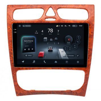 Штатна магнітола Teyes CC4 Pro 2K 8+128 Gb Mercedes Benz C Class S203 CL203 W203 2000-2004 wooden 9" (L1)
